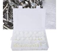 145 pièces capuchon de boulon hexagonal dôme couvercle de Protection d'écrou en caoutchouc blanc pour Kit de vis