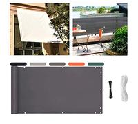 145 x 900 cm - Protection UV - Pare-soleil durable avec œillets en cuivre et résistant au vent - Comprend des attaches de câble et un cordon en nylon pour une installation facile