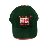 1452 Casquette de baseball avec motif brodé Union Jack souvenir de Londres (noir)