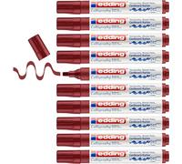 1455 Marqueur Calligraphique - Lac Cramoisi - 10 Stylos - Plume Calligraphique Flexible 1-5 Mm - Stylo Fibre Pour Papier, Bois, Terre Cuite, Toile - Écriture À La Main, Carnets De Notes