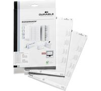 145602 Badgemaker Insertions 60 X 90 Mm Sur Planche A4 Imprimable 8 Insertions Par Planche Pefc Boîte De 20 Planches/160 Insertions