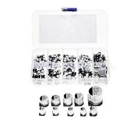 145Pcs 10 Values SMD 0.47 to 470uF 16V 25V 35V 50V Electrolytic Capacitor Assortment Kit For Electronic DIY Mixed Box kit NWPNLXEA