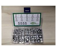 145pcs Aluminum Electrolytic Capacitor Kit Mix 10values Box 35V/25V/10V 0.47uf/1uf/2.2uf/4.7uf/10uf/22uf/47uf/100uf/220uf/470uf MQXFCZUX