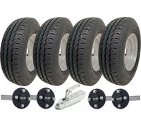 145R10 Twin Axle Trailer Kit High Speed Road Legal Wheels ALKO Axles & Tow Hitch