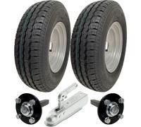 145R10C Kit remorque, haute vitesse, roues Wanda, essieux et attelage 750 kgs