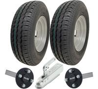 145R10C Kit remorque High Speed Road Legal Roues Wanda, essieux ALKO et attelage 750kg