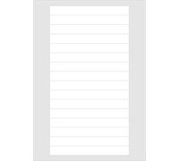 145x17mm, 80 Étiquettes, Blanc Mate Papier, 5 A4 Feuilles, Laser Copieur Jet Stickers