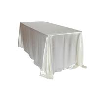 145x320cm nappes ivoire couverture de table nappe rectangulaire en satin pour la fête d'anniversaire de mariage hôtel décoration de