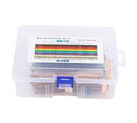 1460pcs Kit d'assortiment de résistance de film métallique 1R - 10m 73 Valeurs | Tolérance à 1% 0,25W pour l'électronique/DIY/Circuit Design | Ensemble de composants triés