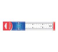 [146112 5-12] Maped Lot de 12 Règles plate Essentials Plastique 20 cm