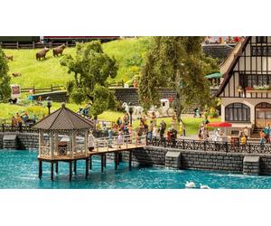 14619 Noch Kit De Montage Molo Pavillon Événements Découpe Laser Échelle N 1:160