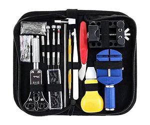 147 PCS Professional Watch Kit d'outils de réparation, Watch Back Case Holder ouvre Pin Link Remover Spring Bar Repair Kit d'outils avec étui de transport