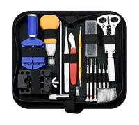147 pièces Kit de réparation de montre - Ensemble d'outils à ressort - Ensemble d'outils de broche de connexion de montre - Ouvre-dos - Démonte-pignon - Kits d'entretien de montres