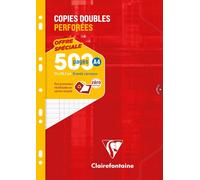14791c Un Étui De Copies Doubles Perforées - A4 21x29,7 Cm - 500 Pages Grands Carreaux - Papier Blanc 90 G - Étui Réutilisable[Z38]