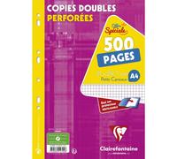 [14792C] Clairefontaine Pack 500 pages (250) Copies doubles perforées A4 quad...