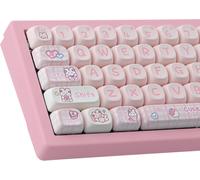 148 Pcs PBT Custom Pink Rabbit MOA Profile for ANSI Cherry MX Mechanical Keyboards