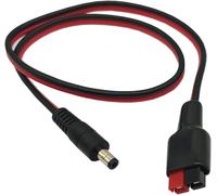14AWG DC 5.5mm x 2.1mm Extension Cable Connector for Generator Backup Battery and Foldable Solar Panel,Compatible with Anderson PowerPole Port-60cm (5.5x2.1mm Male)