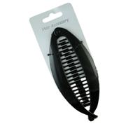 14cm Black Banana Fish Hair Clip Grip Clamp Comb