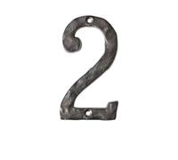 14CM Grands Numéros De Maison En Fer De Avec Vis for L'extérieur, Numéro D'adresse De Rue for Les Maisons, Décorations De Boîtes Aux Lettres En Plein Air, for Boîtes Aux Lettres, Panneau De Porte(2)