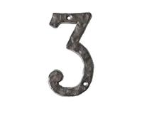 14CM Grands Numéros De Maison En Fer De Avec Vis for L'extérieur, Numéro D'adresse De Rue for Les Maisons, Décorations De Boîtes Aux Lettres En Plein Air, for Boîtes Aux Lettres, Panneau De Porte(3)