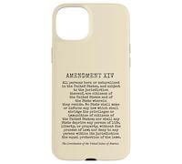 14e amendement Constitution américaine Droit de Naissance Coque pour iPhone 15 Plus