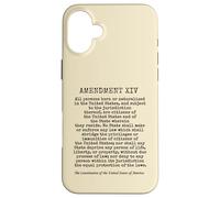 14e amendement Constitution américaine Droit de Naissance Coque pour iPhone 16 Plus