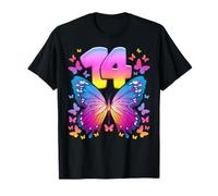 14e anniversaire, fille de 14 ans, papillon, numéro 14 T-Shirt