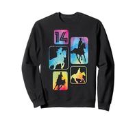 14ème Anniversaire cavalière Amateur de Chevaux Fille de 14 Ans Sweatshirt
