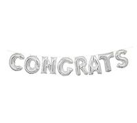14In Silver Congratulations Balloon Kit