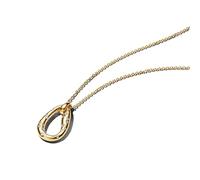 14k Gold-Plated Collier with Clear Cubic Zirconia