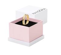 14k Gold-Plated Ring with Clear Cubic Zirconia