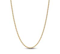 14k Gold-Plated Rope Chain and Sliding Clasp