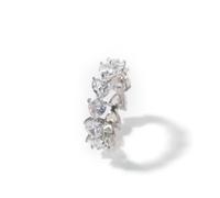 14K Gold Row Heart Moissanite Ring pour hommes, emblème de la romance, cadeau réfléchi pour les occasions spéciales