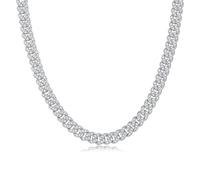 14K Gold sur 925 Silver Diamond Densely Set Style Collier Hip-Hop, Collier Cubain Moisanite, un cadeau distinctif pour les amoureux des bijoux modernes, Cadeaux pour papa