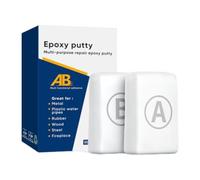 14oz/400g 2 Part Steel Reinforced Epoxy Putty, for Wood Metal Plastic Ceramic Tile Glass Crack Hole Repair (White)