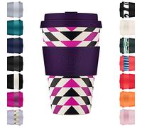 14oz 400ml Ecoffee Cup Réutilisable Eco-Friendly 100% Plant Based Coffee Cup avec couvercle et manchon en silicone - Mélamine Free Travel Mug, Fancy Wang