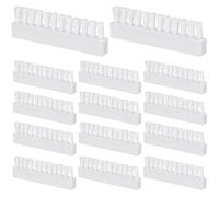 14pcs Brosse de Piscine, Brosses de Remplacement de Tête d'Aspirateur de Piscine 8x2,5cm Blanc Plastique Outils