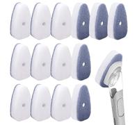 14pcs Éponges Rechange pour Scrub Daddy Dish Daddy, Têtes Rechange Anti-Rayures Tampons Nettoyage Durables pour Cuisinières Grilles et Salle Bain(Têtes d'Éponge Uniquement)