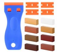 14Pcs Kit de Réparation de Cire Dure, 8 Couleurs Kit de Réparation Carrelage, Cire de Réparation de Meubles pour Bois/Carrelage/Parquet/Laminé/Vinyle, Mastic de Cire pour les Rayures et les Trous