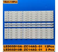 14pcs LED rétro-éclairage barre Pour LT-55UE76 LS55H510X H55V6000 TF-LED55S37T2SU LED55K36U LED55K35U LC546PU1I01 LS55AL88U71 LED55D10A B ""Nipseyteko®