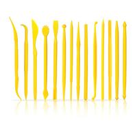 14pcs Outils de Poterie pour Argile Plastique pour Enfants, Double Extrémité Ensemble d'Outils Modelage Argile Polymère Outils pour Sculpture Argile pour Travaux Manuels en Céramique