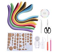 14PCS Paper Quilling DIY Kits with 6 Colors Quilling Strips DIY Crafts Tool Set