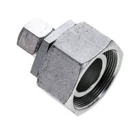 14S & 38S Acier zingue Raccord de coupe droit avec emerillon 315 bar Joint torique NBR Cône d'etancheite ISO 8434-1