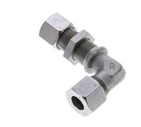 14S Acier zingué Coude de coupe Raccord de cloison 630 bar ISO 8434-1