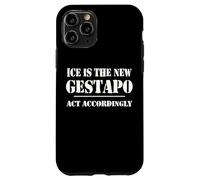14th Amentment Resist Ice is The New Gestapo Act Accordingly Coque pour iPhone 11 Pro