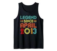 14th Birthday Idea Legend Since April 2013 14 Years Old Bday Débardeur