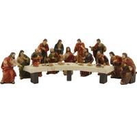 14x FADEDA Personnages de la Passion : Dernière Cène / Hauteur:9 cm / peints à la main / personnages de crèche détaillés - Noël Table Décoration Accessoires de crèche