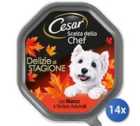 14X Lot Cesar Choix Chef Barquette Bœuf Légumes Autu 150Gr
