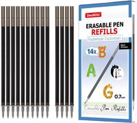 14x Recharges De Remplacement Effaçables Compatible Avec Legami - [Pointe Du Stylo 0.7mm Hauteur 13 Cm] - Recharges Rollerball Effaçables Recharges Cartouches De Recharges