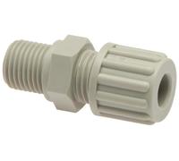 14x12mm & G1/4'' PVDF Raccord à compression droit avec filetage mâle 10 bar